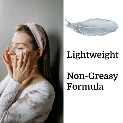 Woman applying Day and Night Face Moisturizer Kit with Dead Sea Minerals, highlighting lightweight, non-greasy formula perfect for daily skincare. Gift for her.