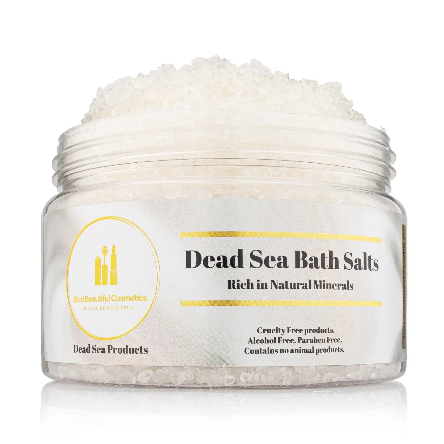 Bold Beautiful Cosmetics Natural Dead Sea Bath Salts & Feet Soaking - Natural Dead Sea Bath Salts - 850046440045