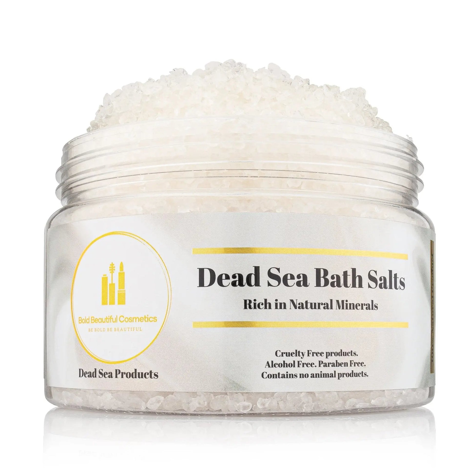 Bold Beautiful Cosmetics Natural Dead Sea Bath Salts & Feet Soaking - Natural Dead Sea Bath Salts - 850046440045